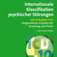 Buchtipp - H. Dilling u.a (Hg.)&nbsp; : “Internationale Klassifikation psychischer Störungen”