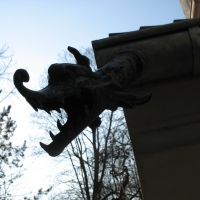Gargoyle auf dem Friedhof